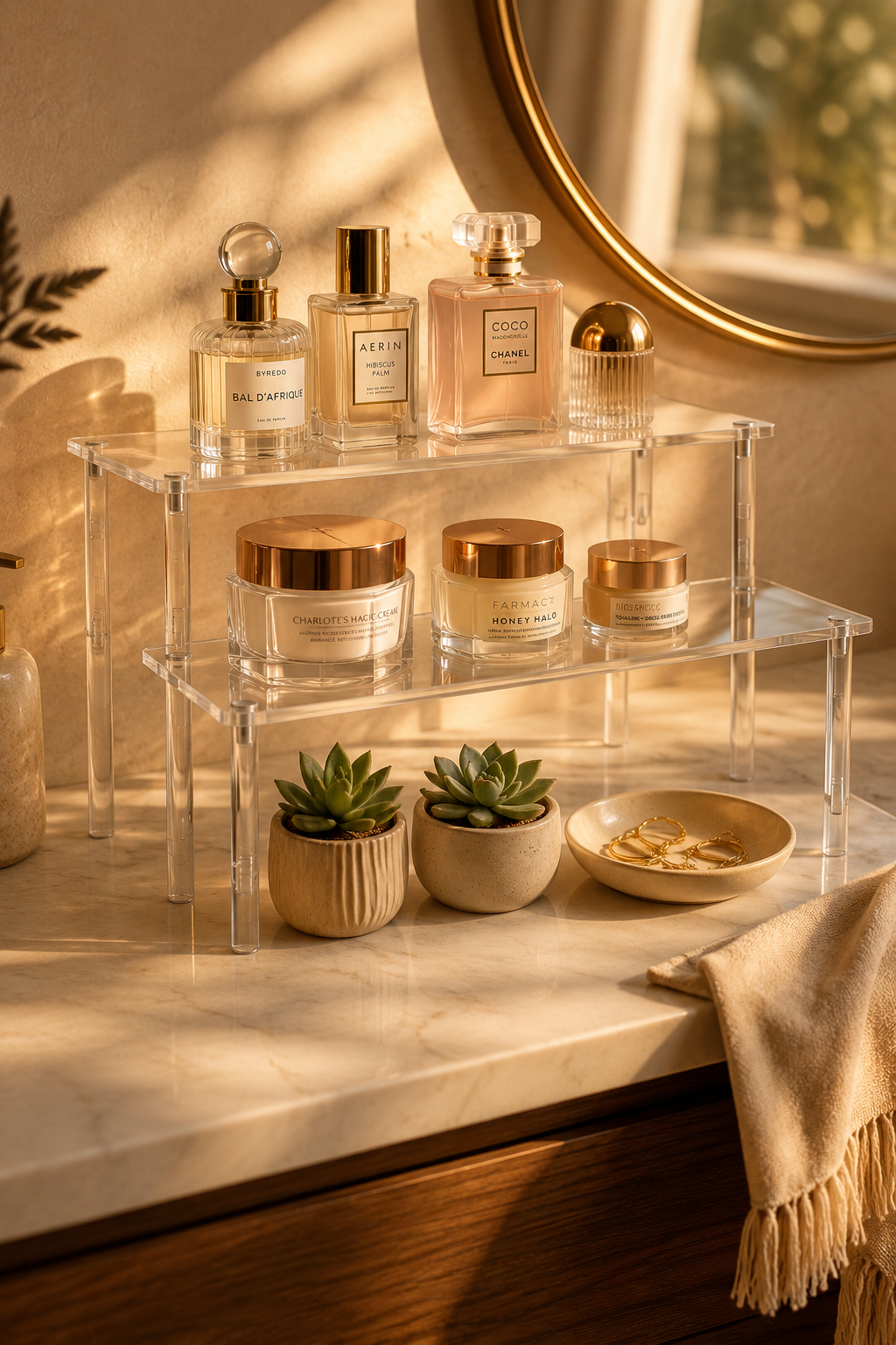 Aredpoook Acrylic Display Risers, 3 Tier