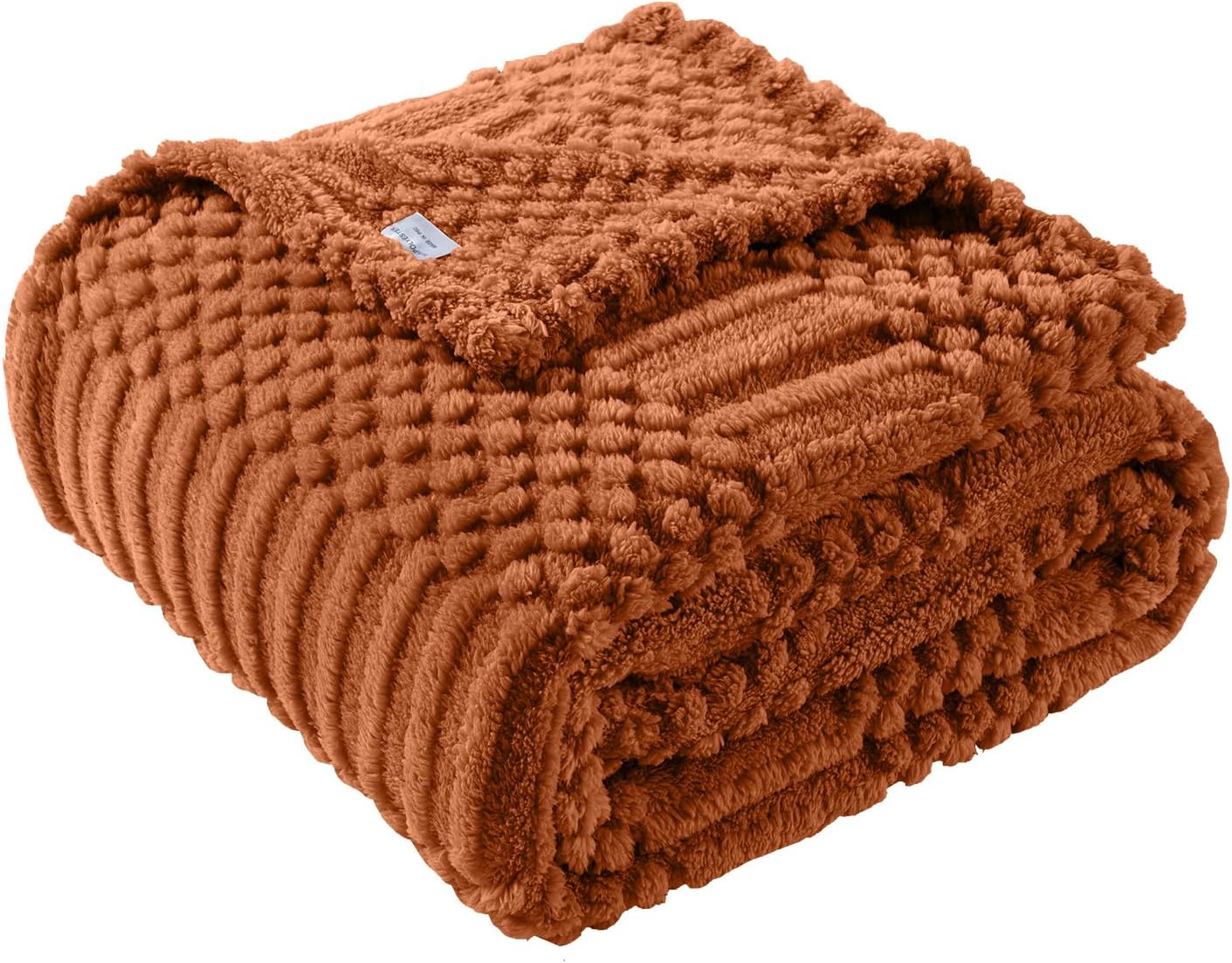 Cozy Rust Throw Blanket