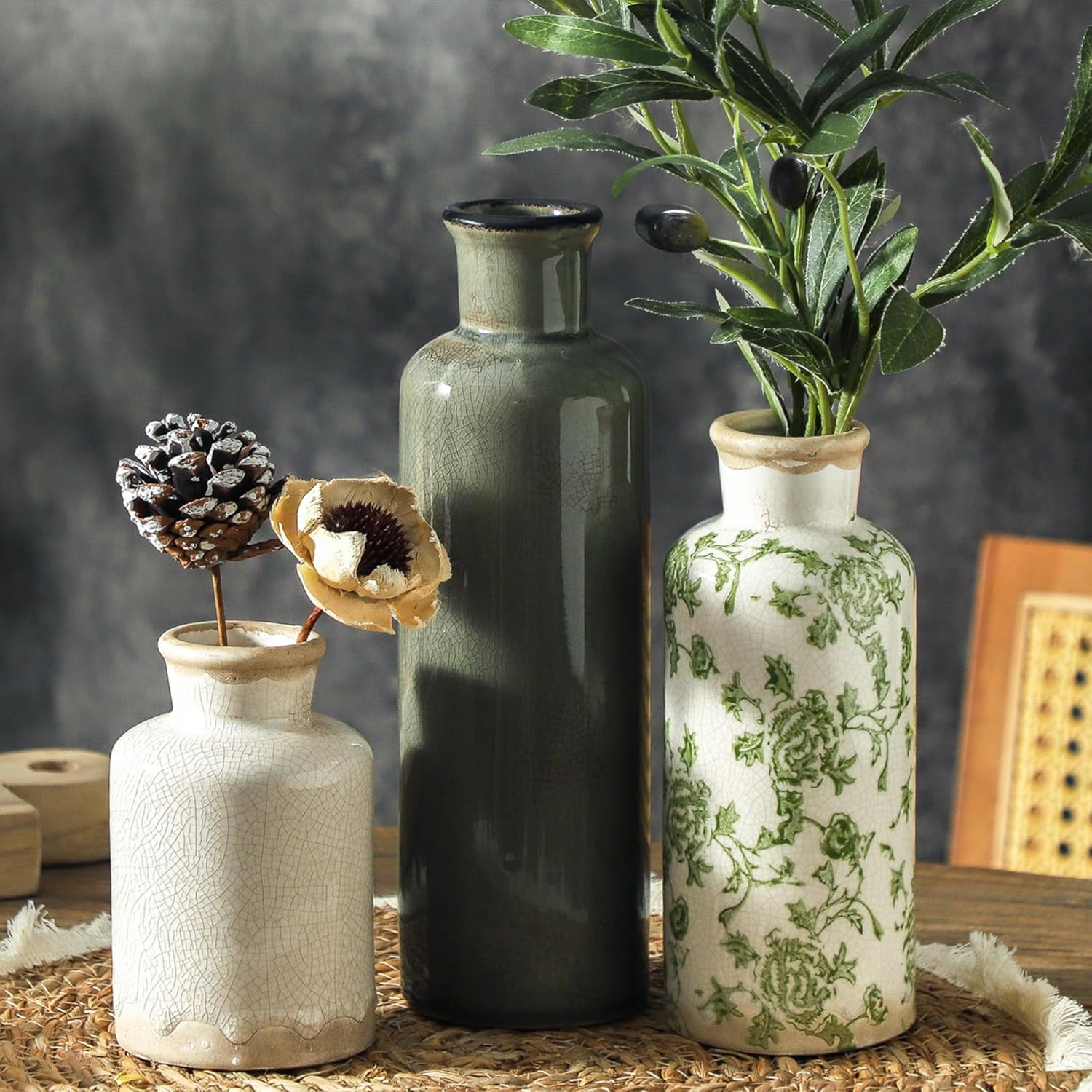 Vintage Ceramic Vase Set