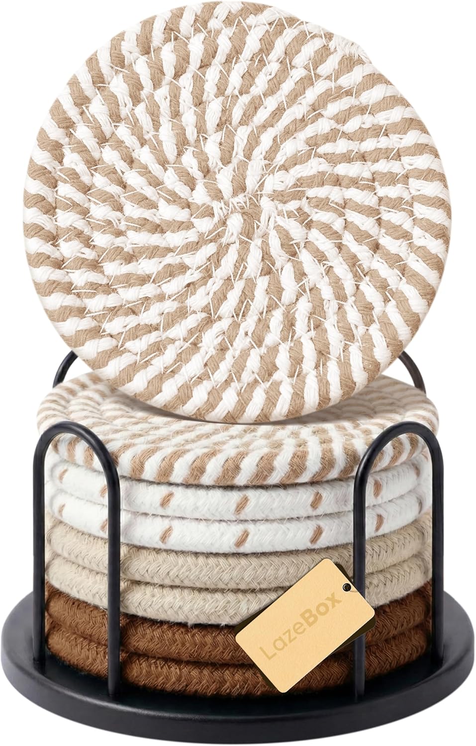 Cozy Coffee Table Coasters for Neutral Living Room Decor